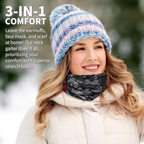 Image of FR Neck Gaiter Fire Resistant Face Mask for Emergency Prep, Wildfire Safety - Moisture-Wicking Cotton ASTM Certified