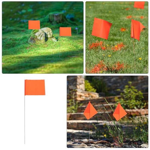 BESPORTBLE 30 Stück Markierungsflaggen – Fahnenmast-Schilder für Vermessung, Gartenmarkierung, Hundetraining und mehr