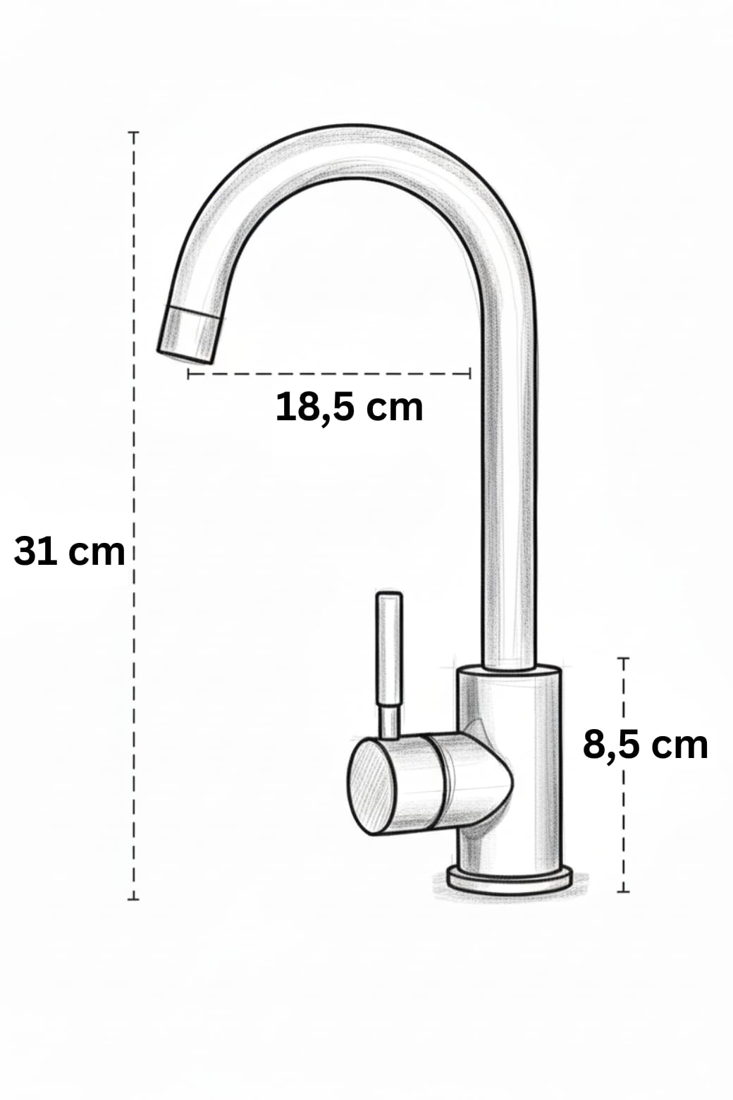 Faizee Home Future Serie Edelstahlspüle Silber 30/40/50x45x22 cm SUS304 Einbauspüle mit Spülkorb, Seifenspender, Siphon & optionaler Armatur