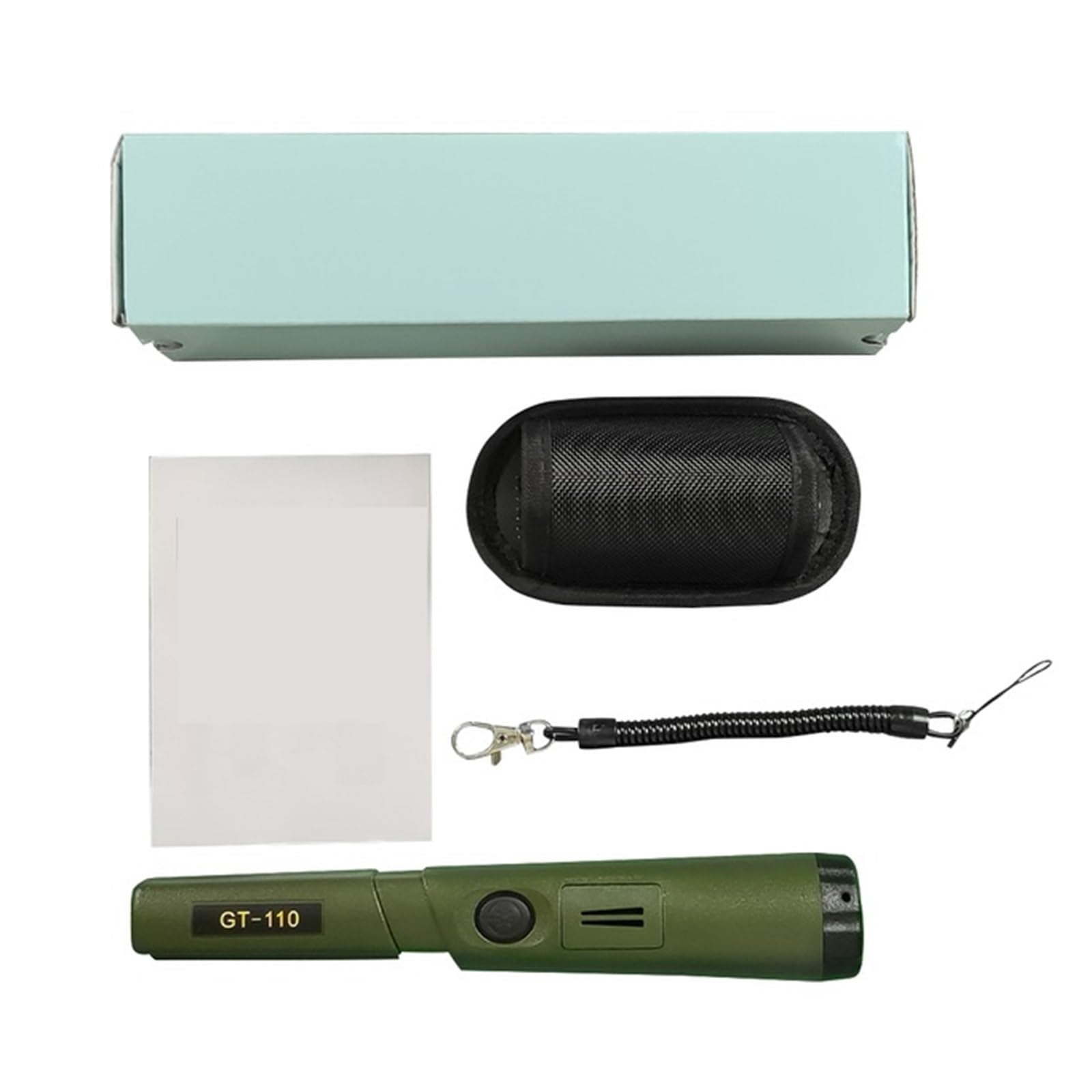 Metal Detector, Handheld Metal Detector with Waterproof Pinpointer – for Underground Gold Detection and Assistance(Groen)