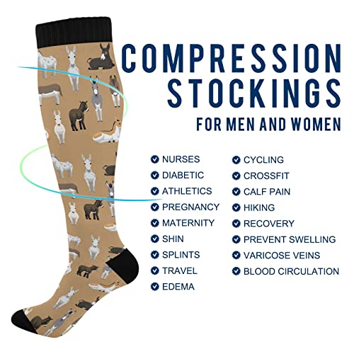 Image of Fisyme Socks for Women Men, Warm Comfort Athletic Crew Running Hiking Cycling Compression Socks