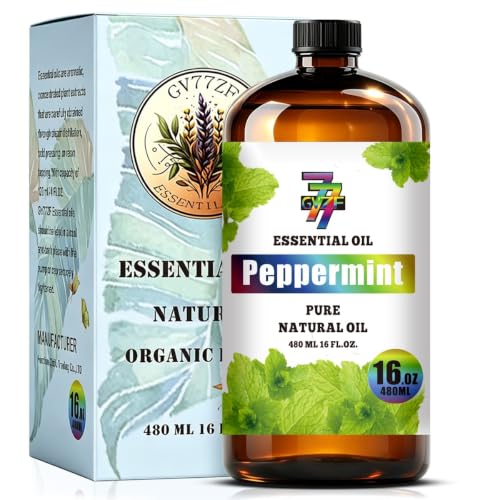 Image of Peppermint Essential Oil for Diffuser Massage, Peppermint Oil 16 oz