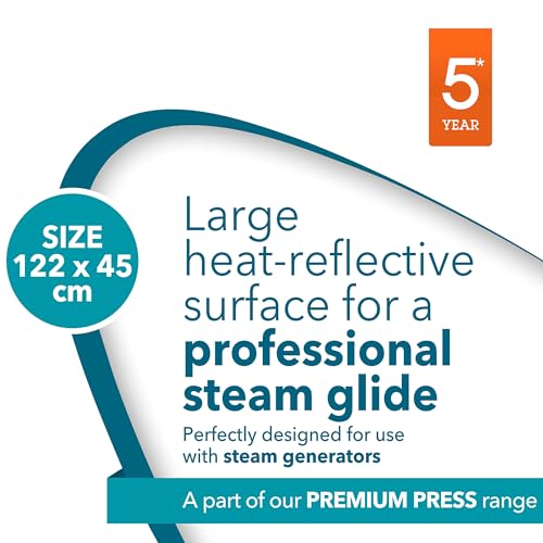 Beldray COMBO-9215 Mega Steam Iron & Ironing Board Set – Steam Station with 1.5 L Removable Water Tank, Variable Temperature, Large Collapsible Ironing Table, Integrated Clothes Rail, 122 x 45 cm - Image 4