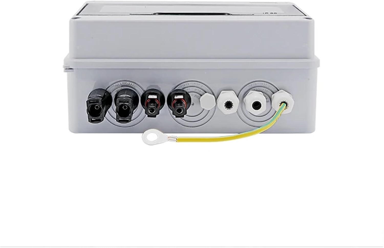 CAARLA Solar Combiner Box 600V 2 in 1 Out Solar photovoltaic PV Combiner Box with Protection DC Fuse MCB SPD Box IP65(DC Fuse 15A)
