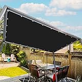 Tenda parasole impermeabile 2 x 3 m quadrata per patio esterno per giardino pergolato decking blocco UV 98% colore nero