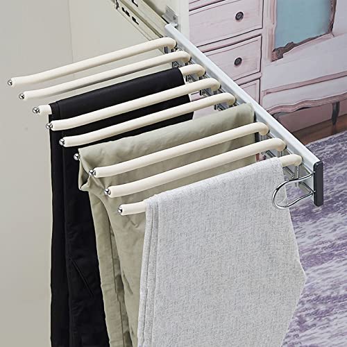 Rails double rangée coulissants et cintre pour pantalons extensible 9 bras - 2