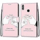 Nadoli Bunt Leder Hülle für Huawei Honor 10 Lite,Cool Lustig Tier Blumen Schmetterling Entwurf Magnetverschluss Lanyard Flip Cover Brieftasche Schutzhülle mit Kartenfächern