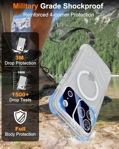 Coque étanche iPhone 17 Pro Max antichoc antichoc robuste et givrée