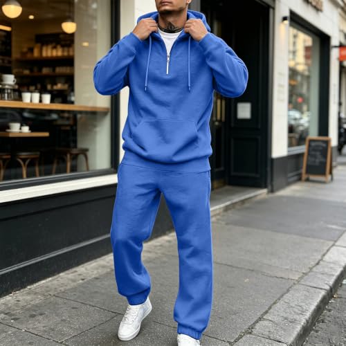 Men Sweatsuits Sets 2 Piece Set Oversized Ligh Weight Work Out Jogging Sets - image 6
