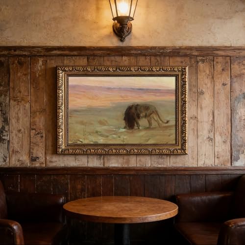 Impression toile lion Henry Ossawa Tanner cadre suspendu - 4