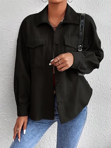 Image of GRECIILOOKS Women Poly Lycra Standard Length Oversized Jacket Korean Style Casual Outerwear | Streetwear Party Jacket with Trendy Loose Fit Casual Shirt