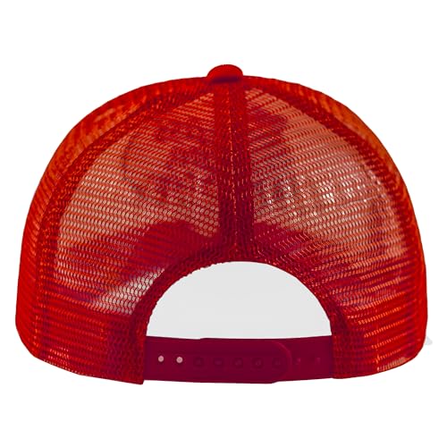Image of Fish with Hook Print Baseball Cap Trucker Mesh Hat Embroidered Snapback Hat