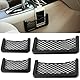 JIAMIAN 4 Stück Schwarz Car Storage Net Automotive Pocket, Selbstklebend Elastisch Ablagenetz Auto Kofferraum Aufbewahrungsnetz Tasche, Kofferraum Netztasche Auto (2 Größen)