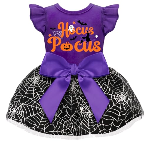 Disfraz de Halloween para perro vestido con volantes