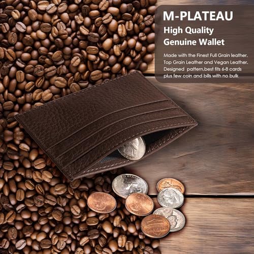 Image of M-Plateau Super Slim Genuine Leather Credit Card Wallet