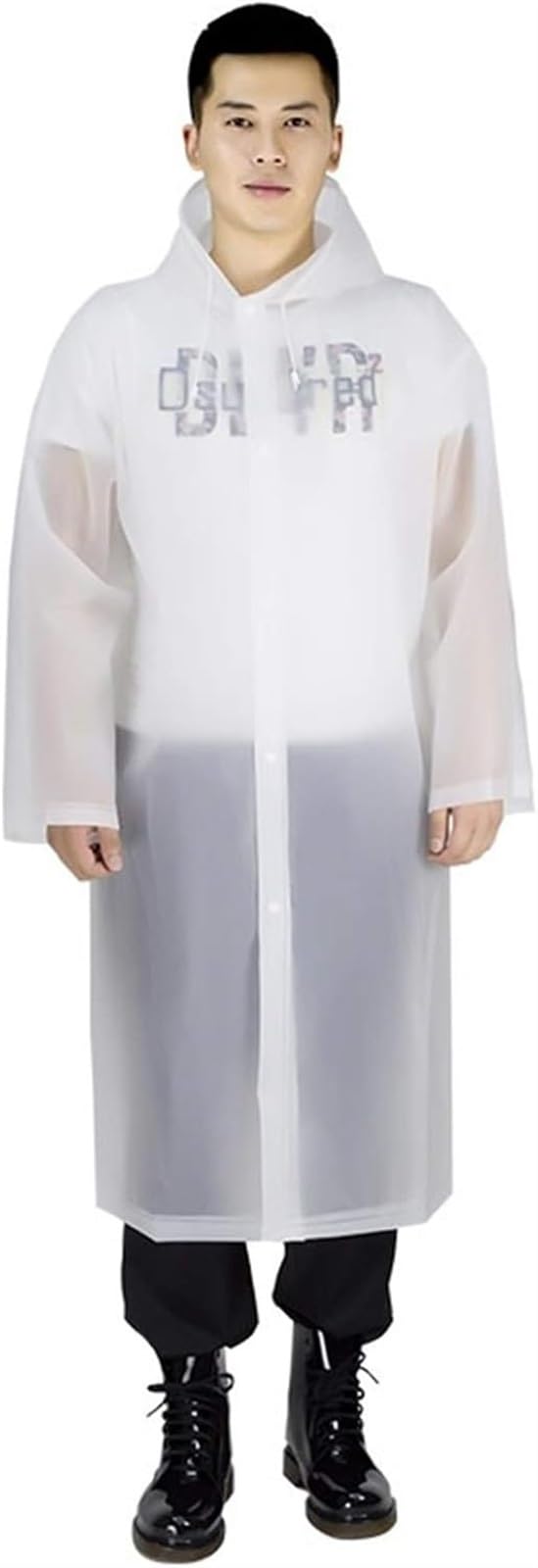 mantellina per monopattino, impermeabile Impermeabile da donna e da uomo Impermeabile trasparente con copertura antipioggia Poncho Cappotto con cappuccio Abbigliamento antipioggia femminile(White)