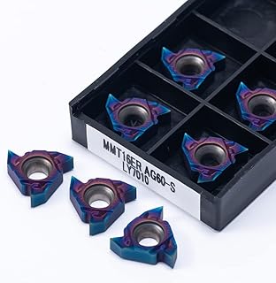 LARRO MMT16ER MMT16IR AG60-S Inserto de carburo Azul Nano MMT 16ER 16IR AG60 CNC Herramientas de Corte de Rosca de Herramienta de Giro (Size : 2PCS, Color : MMT16ER AG60-S)