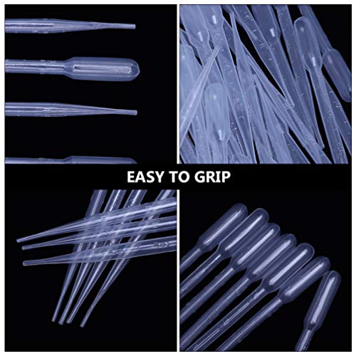 ULTECHNOVO Pipetas de Plástico 300Pcs Pipeta Descartável Seringa para Cosméticos de Laboratório de Ó