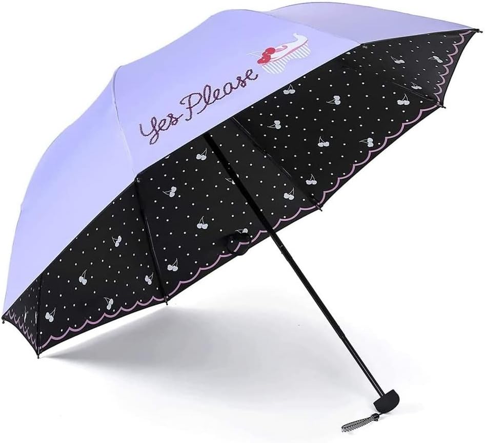Portable Umbrella for Travel Travel Umbrella Portable Lightweight Compact Parasol with 95% UV Protection for Sun & Rain Umbrella Outdoor(A)