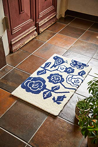 スミノエ マット ブルー 45×75cm クコ 防ダニ