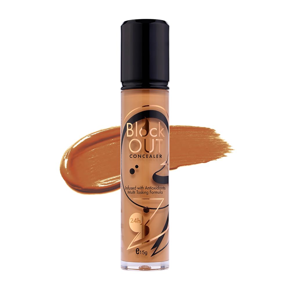 Character Block Out Concealer - 24H Waterproof Full Coverage | Matte Finish, Lightweight & Blendable Formula | Covers Dark Circles, Spots, Blemishes | For All Skin Types (Savanna - 016)-picture-11