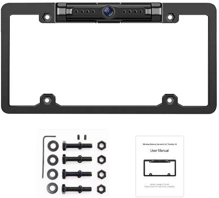 telaio della targa con telecamere
