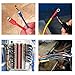 Nilight - 50005R Heat Shrink 2:1 Electric Insulation Tube Kit 45mm Flame Retardant Wrap Cable Sleeve 560pcs 5 Colors 12 Sizes with Storage Box，2 Years Warranty