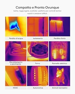 La termocamera compatta HIKMICRO E03 ha una risoluzione SuperIR di 240x240 e una camera visibile con risoluzione 96x96/9216 pixel, 25 Hz, display touchscreen da 3.5", IP54, da -20°C a 350°C