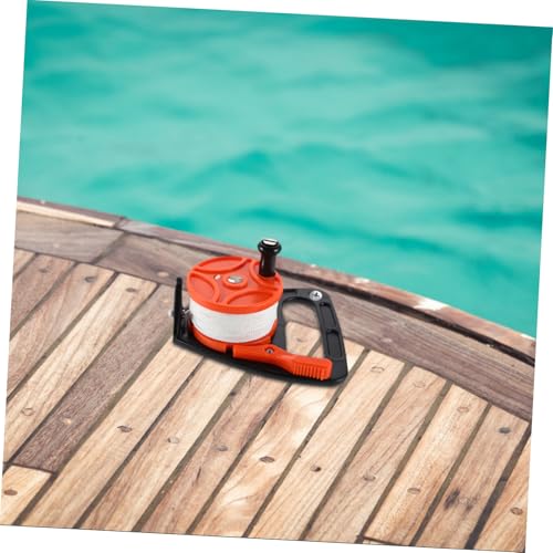 Línea de buceo 46m con carrete de buceo resistente e interruptor de parada para kayak 5