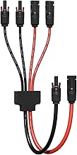 enernova Y Type Connecteur Solar, 4mm²-6mm² Y Connecteurs Câble Solaire, IP68 Étanche Câble Panneau Solaire, 30A DC1500V pour Panneaux Connectés en Parallèle