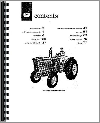 Operators Manual John Deere 3010 Tractor omr32385