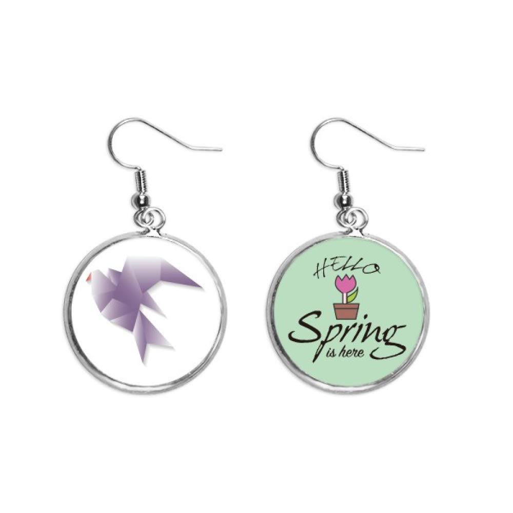 Pendientes de origami abstractos para lucir con vestidos de primavera 5