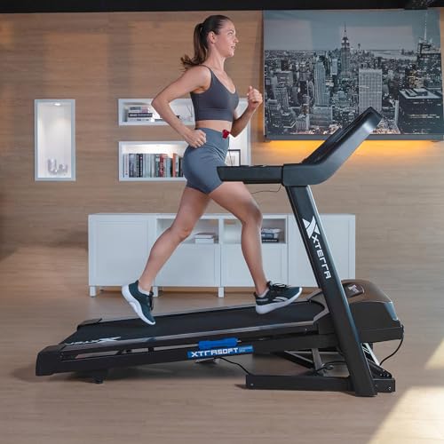 XTERRA Fitness Sport Series Premium Folding Smart Treadmill, Handlebar Speed and Incline Controls, Large XTRASoft Cushioned Running Deck, Built-in FTMS-Enabled Bluetooth with XTERRA+ Fitness App - Image 4