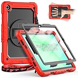 ★【Support rotatif à 360° & Dragonne réglable】: Le support pliable et rotatif à 360° offre plusieurs angles pour regarder des films, jouer à des jeux ou taper et dessiner. Cette poignée est réglable et pivotante, de sorte que vous pouvez montrer votre étui Samsung Tab A11 Plus aux autres d'une seule main. Le porte-stylo intégré peut également contenir votre stylo. Ce produit convient aux enfants, aux enseignants, aux étudiants, aux ingénieurs et aux designers. Le S Pen n'est PAS inclus dans la livraison