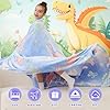inhand Dinosaur Gift Toys for Kids Glow in The Dark Dinosaur Blanket for Boys Girls Fluffy Cozy Fleece Kids Blanket Birthday Christmas Halloween Easter Child Gifts Blue 50"x60" #4