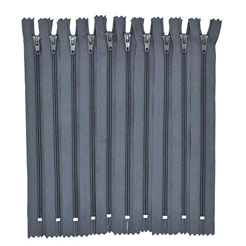 100Pcs 9 Inch Nylon Coil Zippers Bulk #3 Closed End Separating Supplies for DIY Tailor Projects Sewer Sewing Bag Craft Accessories Crafter's Specia