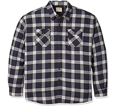 Quilted Lined Flannel Shirt Jacket 