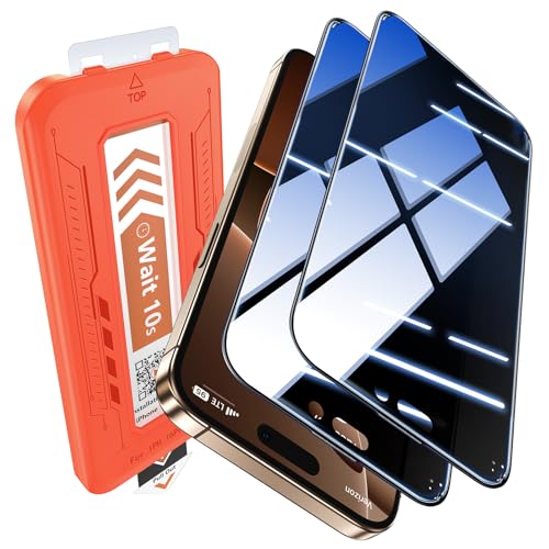 EGV Compatible for iPhone 17 Pro Max/16 Pro Max Privacy Screen Protector [9H+ Military Grade Shatterproof & 100% Anti Spy], Privacy Screen iPhone 17 Pro Max/16 Pro Max Full Coverage Tempered Glass