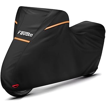Favoto Motorcycle Cover with License Plate Window