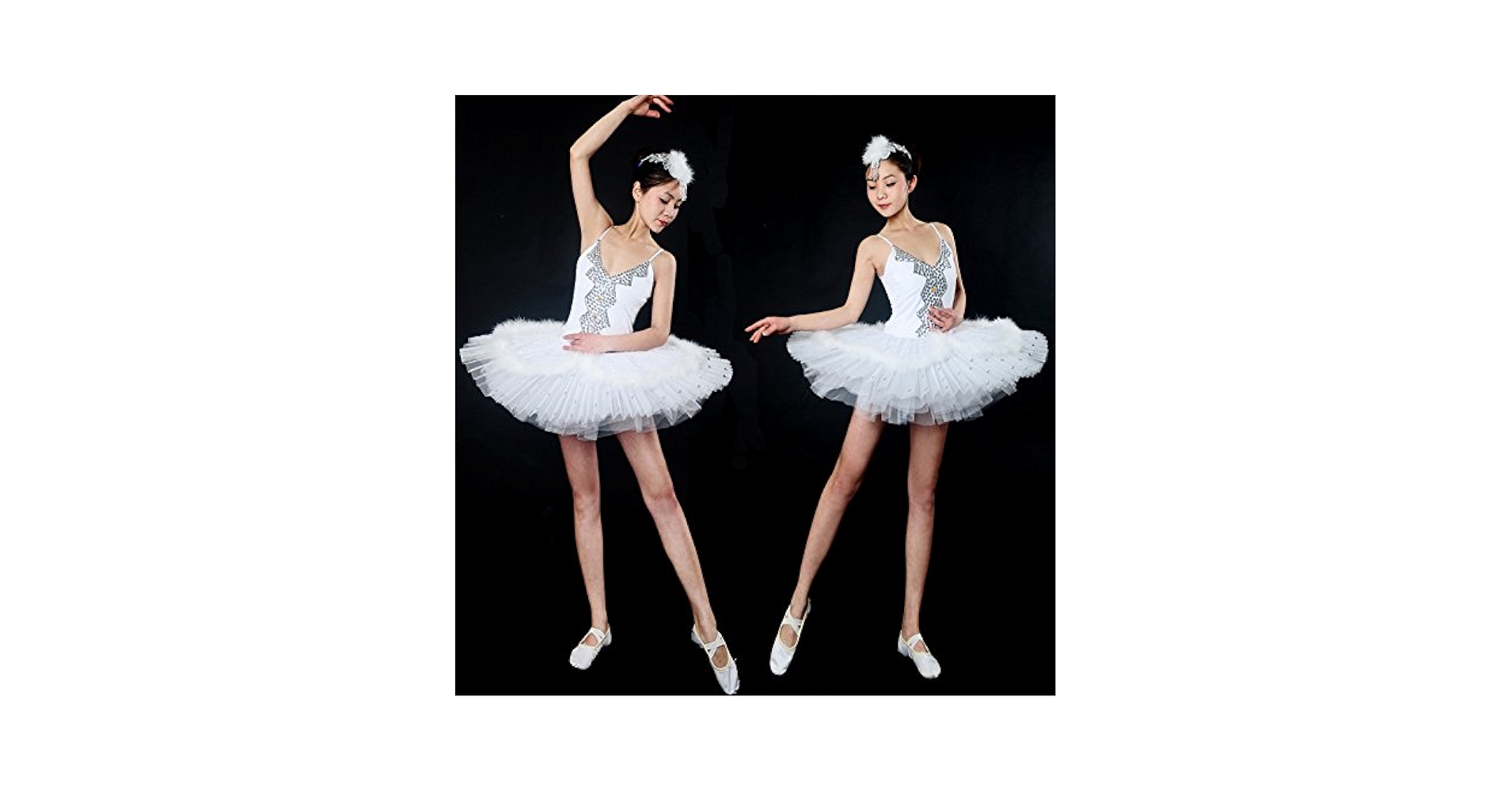 大人【M】☆バレエ舞台衣装♪黒いお姫様系♪8層チュチュ♪黒&amp;シルバー♪TING imgrc0110484888.jpg
