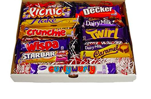 Cadbury Selection Box of 10 Full Size British Chocolate Bars