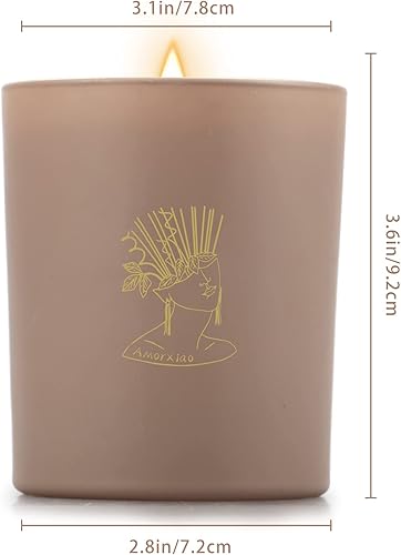 Miniatura 8 de Velas aromáticas para el hogar, paquete de 3 velas perfumadas de algodón de 7.8 onzas, juego de velas de aromaterapia para alivio del estrés, juego