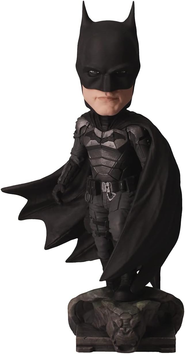 Royal Bobbles The Batman DC Comics Bobblehead, Robert Pattinson, Premium Polyresin Lifelike Figure, Unique Serial Number, Exquisite Detail