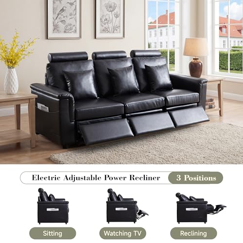Image of RARZOE Modular Sectional Couch Armrests Module, Faux Leather Armrests Modular Sofa Side Part, Modular Sectional Sofa Module for Living Room Home Theater,Black