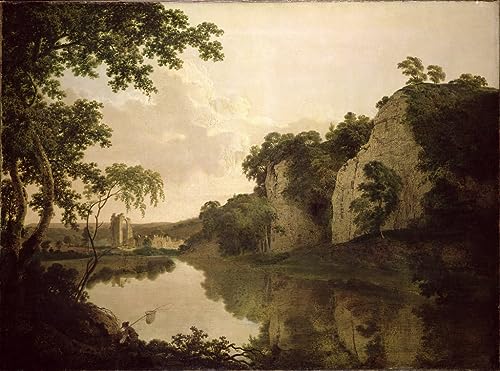 Impression d'affiches de l'abbaye de Dale sur toile paysage 60x90cm