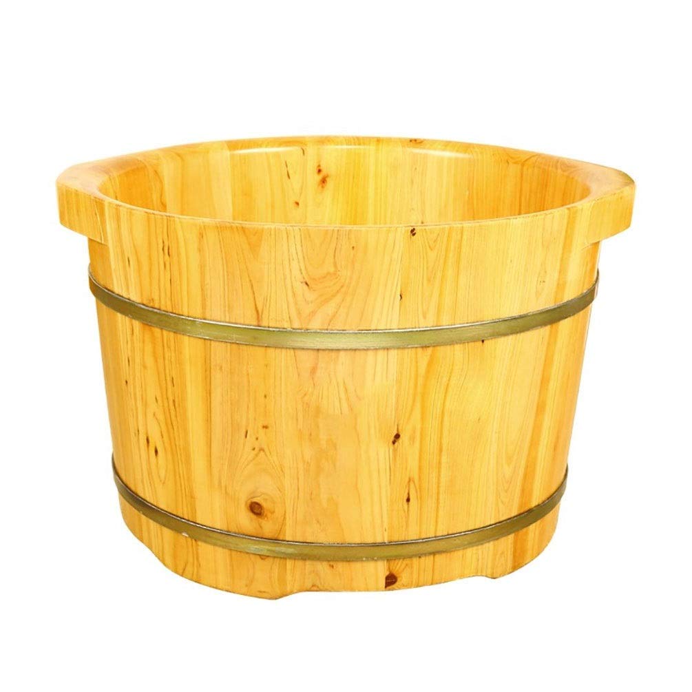 Wooden Barrel Foot Spa Wooden Bucket Foot Spa,Foot Basin Tub Bucket for Foot Bath,Massage,Spa,Sauna,Soak,Foot Spa Bath Bucket Friendship and Virtue