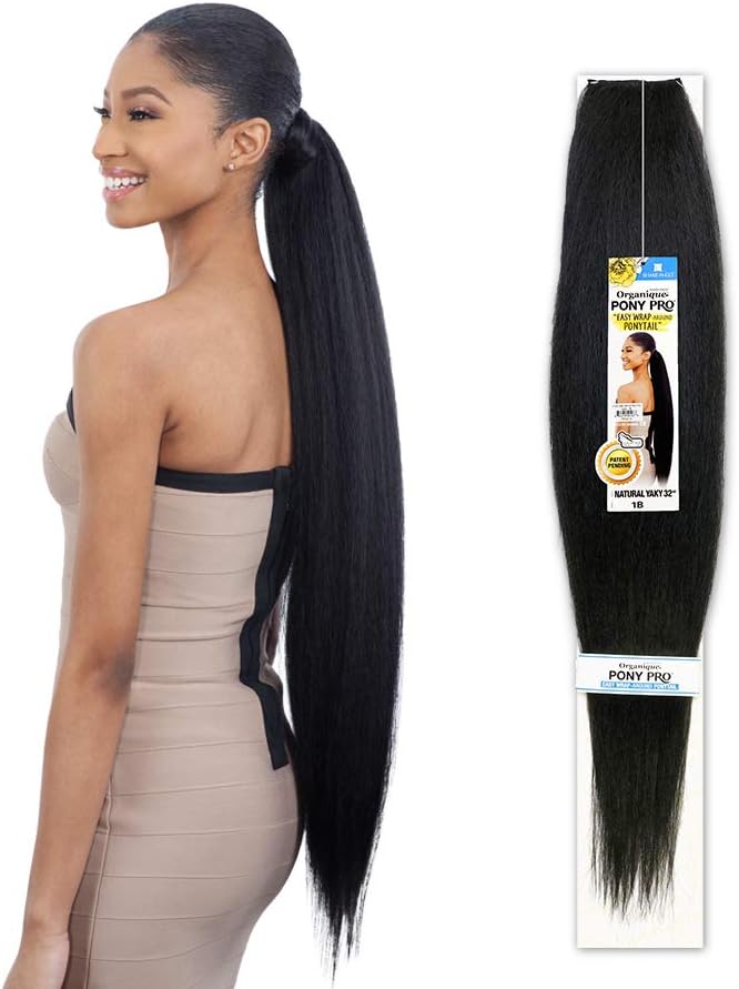 Milky Way Easy Wrap Ponytail Organique Pony Pro Natural Yaky 32" (1)