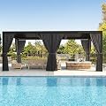 10'×20' Outdoor Louvered Pergola, Aluminum Louvered Pergola Patio with Adjustable Roof for Outdoor Deck, Backyard, Garden (10X20FT)