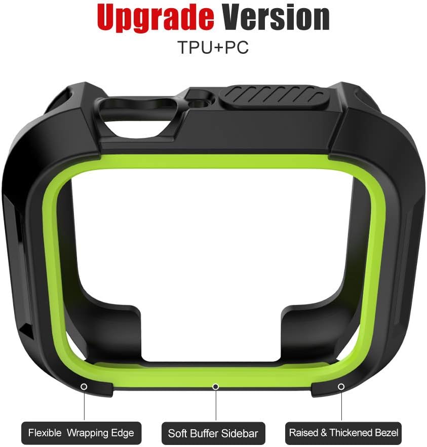 Compatible with iWatch Case 44mm Series 6/5/4/SE, Rugged Shockproof Protective Bumper Cover [NO Screen Protector]
