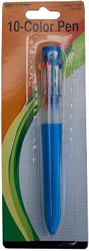 10 Colors Ballpoint Pen, Explore a Rainbow of Vibrant Shades with an Easy to Use Design Featuring Ten Multicolor for Creative Writing and Drawing, Mix